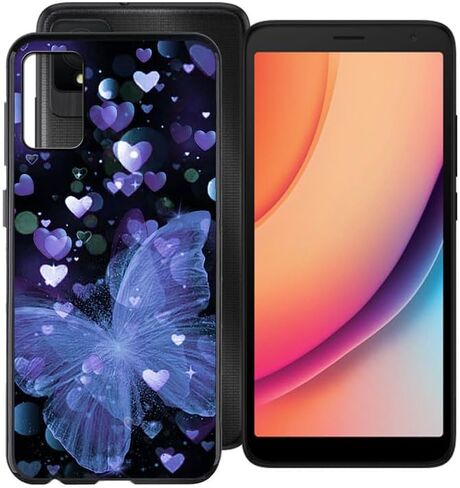 حافظة لهاتف TCL K11 T432W (6.00 بوصة)، حافظة هاتف سوداء ناعمة من مادة TPU، غطاء حماية رفيع من السيليكون المقاوم للصدمات من الدرجة العسكرية لهاتف TCL K11 T432W - لا تلمس in Kuwait