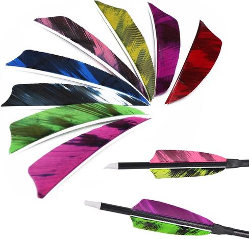 30pcs Turkey Feather Fletching 3/4 inch Arrow Feathers Vanes Arrow Fletching Right Wing for DIY Hunting Shooting Target Arrows in Saudi Arabia