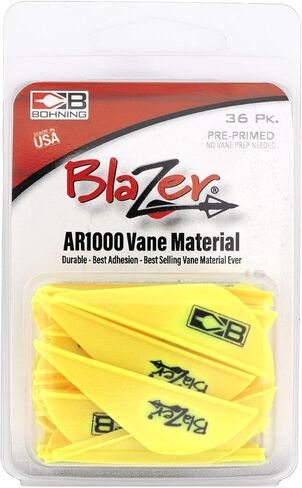 Bohning Blazer Vane (Pack of 36), Neon Yellow , 2" in Saudi Arabia