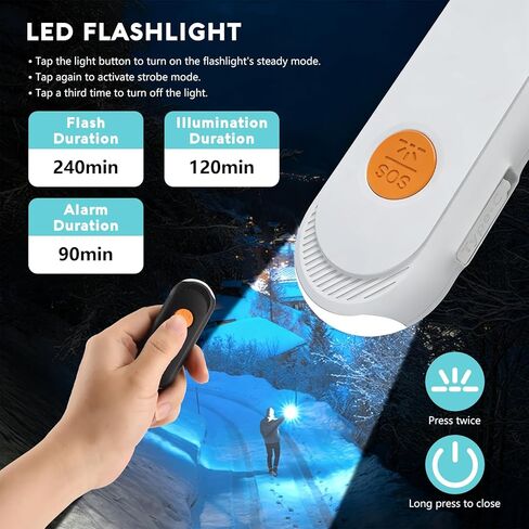 Personal Safety Alarm for Women – 135dB Loud Siren & Strobe Light, Anti-Loss Locking Pin, Rechargeable USB-C, Keychain Design, Works with Apple Find My, for Women/Kids/Seniors – Black in Saudi Arabia