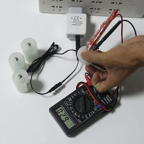 Feamos 1.1 متر USB إلى 1.5 فولت 3 فولت 4.5 فولت 6 فولت D-خلية-مزيل البطارية يمكن أن يحل محل 1-4 قطعة 1.5 فولت D-بطاريات قلوية للعبة المصباح in Saudi Arabia