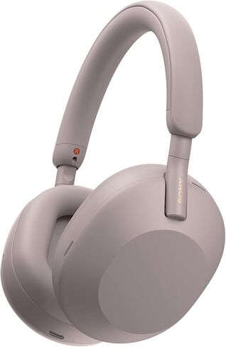 Sony WH-1000XM5 Noise Canceling Wireless Headphones - 30hr Battery Life - Over-Ear Style - Optimized for Alexa and Google Assistant - Built-in mic for Calls - Smoky Pink in Saudi Arabia