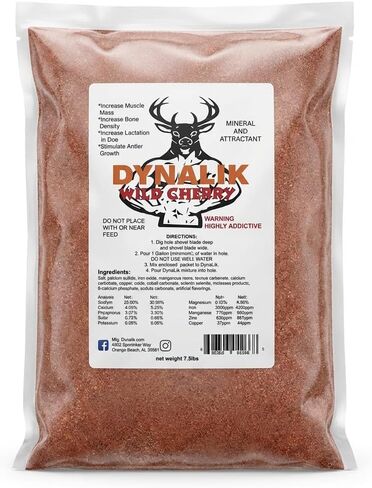 DynaLIK Deer Mineral Supplement وجاذبية 7.5 رطل - الكرز البري in Kuwait