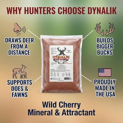 DynaLIK Deer Mineral Supplement وجاذبية 7.5 رطل - الكرز البري in Kuwait