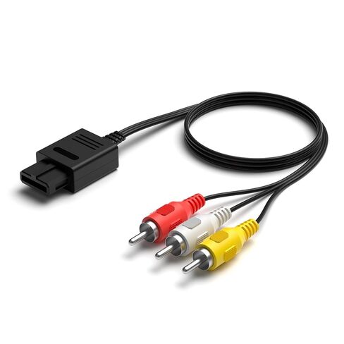 كابل Y.D.F AV لـ SNES، كابل RCA سلك فيديو مركب متوافق مع SNES/NGC/SFC/N64 بطول 6 أقدام (التوصيل والتشغيل) in Saudi Arabia