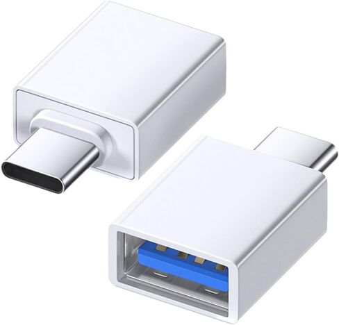 USB C to USB Adapter (2 Pack), USB 3.0 to Type C OTG Adapter, 5Gbps High-Speed Data Transfer, Compatible with MacBook Pro/Air, Thunderbolt 3/4, iPhone 17/16/15, iPad, Samsung Galaxy and More, White in Saudi Arabia