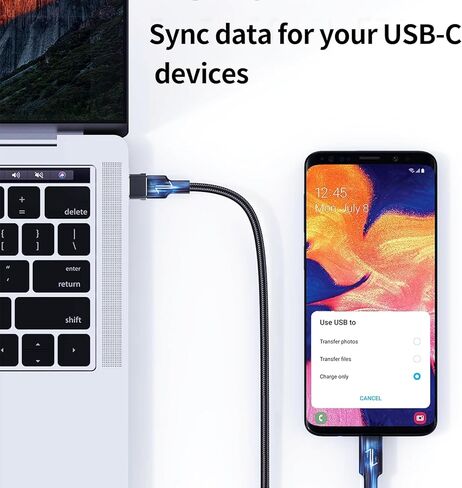 محول USB إلى USB C، محول شاحن أنثى إلى ذكر من النوع C لشاحن iPhone 17، وiWatch Ultra SE 10 9، وiPhone 17 Pro Max 16 15 14، وGalaxy S25 S24، إيربودز، آي باد، سيارة، إكس بوكس in Saudi Arabia