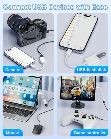 3 عبوات من محول USB C إلى USB A، محول من النوع C إلى USB OTG متوافق مع iPhone 16 15 Pro Max، محول USB أنثى إلى ذكر C لأجهزة الكمبيوتر المحمولة والأجهزة اللوحية والهواتف المحمولة ومحركات الأقراص المحمولة ولوحات المفاتيح in Kuwait