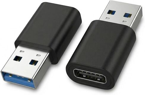 محول USB C إلى USB من NICE BUDDY (عبوة من قطعتين)، USB 3.0 5 جيجابت في الثانية من النوع C أنثى إلى USB A ذكر OTG محول شحن سريع ودعم الصوت لجهاز MacBook iPad Sam-Sung Galaxy Flash Drive قارئ بطاقة محرك الأقراص الصلبة in Kuwait