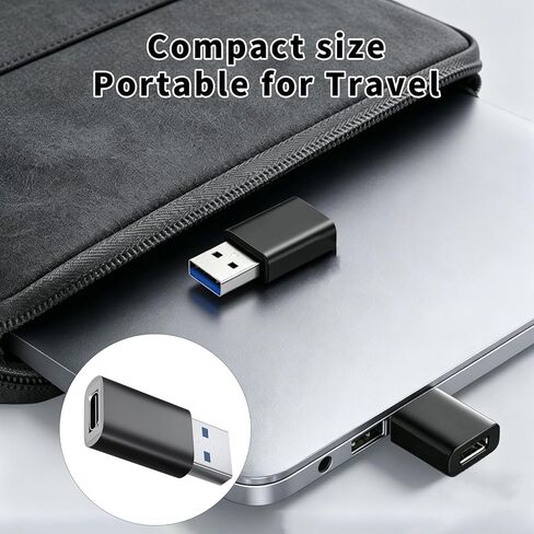 محول USB C إلى USB من NICE BUDDY (عبوة من قطعتين)، USB 3.0 5 جيجابت في الثانية من النوع C أنثى إلى USB A ذكر OTG محول شحن سريع ودعم الصوت لجهاز MacBook iPad Sam-Sung Galaxy Flash Drive قارئ بطاقة محرك الأقراص الصلبة in Kuwait