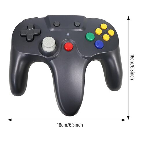 TOOPONE N64 وحدة تحكم 2 حزمة وحدة تحكم N64 اللاسلكية 2.4G اللاسلكية ردود فعل اهتزازية عصا التحكم غمبد لوحدة التحكم N64 in Kuwait