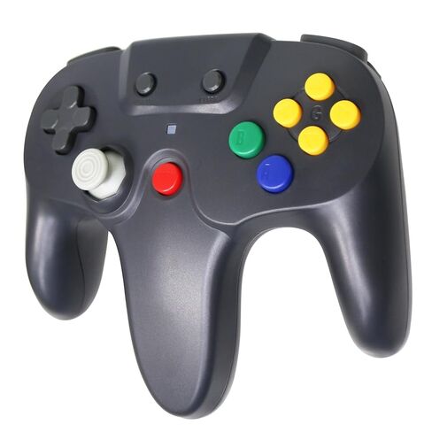 TOOPONE N64 وحدة تحكم 2 حزمة وحدة تحكم N64 اللاسلكية 2.4G اللاسلكية ردود فعل اهتزازية عصا التحكم غمبد لوحدة التحكم N64 in Kuwait