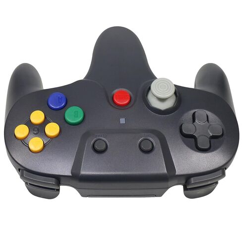 TOOPONE N64 وحدة تحكم 2 حزمة وحدة تحكم N64 اللاسلكية 2.4G اللاسلكية ردود فعل اهتزازية عصا التحكم غمبد لوحدة التحكم N64 in Kuwait