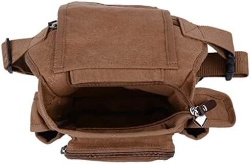 Canvas Drop Leg Bag Waist Pack Thigh Bag for Men Women Tactical Military Motorcycle Bike Cycling Hiking Camping Outdoor Travel Sling Crossbody Pouch Pack Pocket Daypack (Gray Green) in Saudi Arabia