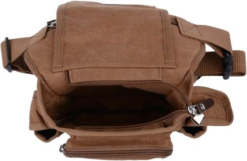 Canvas Drop Leg Bag Waist Pack Thigh Bag for Men Women Tactical Military Motorcycle Bike Cycling Hiking Camping Outdoor Travel Sling Crossbody Pouch Pack Pocket Daypack (Gray Green) in Saudi Arabia