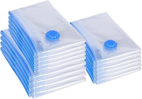 1pc Vacuum Bag for Clothes Storage With Valve Transparent Border Compressed Organizer Travel Space Saving Seal Packet(60 x 80cm) in Kuwait