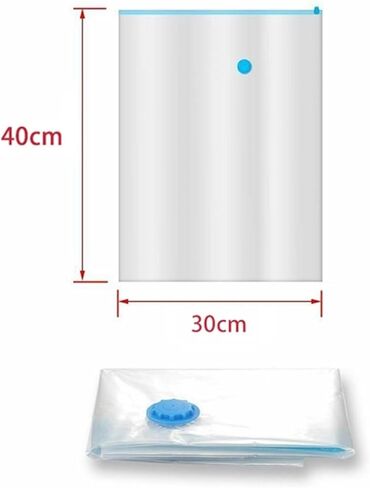 1pc Vacuum Bag for Clothes Storage With Valve Transparent Border Compressed Organizer Travel Space Saving Seal Packet(60 x 80cm) in Kuwait