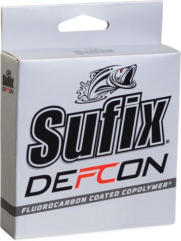 خط صيد Sufix Defcon الفلوروكربون، خط عالي التحمل مع مقاومة شديدة للتآكل وقوة، شفاف، 12 رطل in Saudi Arabia