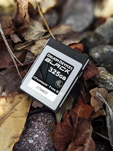 Delkin Devices 325GB Black CFexpress Type B 2.0 Memory Card | 1860MB/s Read, 1700MB/s Write | Rugged Camera Memory Card for Professional Photographers and Videographers in Saudi Arabia