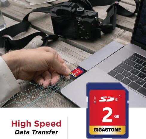 GIGASTONE 2GB SD Card 10-Pack SD Class 4 Memory Card for Photo Video Music Voice File DSLR Camera DSC Camcorder Recorder, with 10 Mini Cases in Saudi Arabia