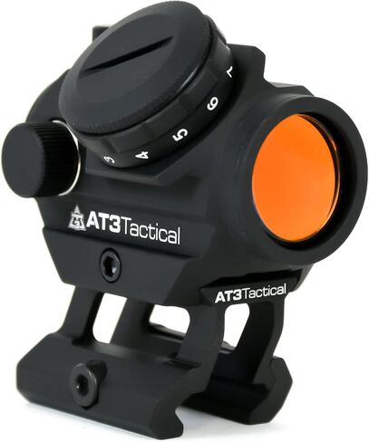 AT3 التكتيكية RD-50 PRO Red Dot Sight مع ارتفاع .83 بوصة - للشهادة المطلقة مع مشاهد حديدية - 2 MOA نطاق نقطة حمراء مدمجة in Kuwait