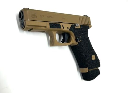 HANDLEITGRIPS Gun Grip Tape Compatible with Glock 19x/ Glock 19x MOS/Glock 45/ Glock 45 MOS - Premium Sandpaper Pistol Grip Tape, Gun Skins, Veteran Owned, Made in USA in Saudi Arabia