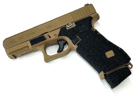 HANDLEITGRIPS Gun Grip Tape Compatible with Glock 19x/ Glock 19x MOS/Glock 45/ Glock 45 MOS - Premium Sandpaper Pistol Grip Tape, Gun Skins, Veteran Owned, Made in USA in Saudi Arabia