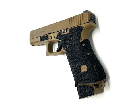 HANDLEITGRIPS Gun Grip Tape Compatible with Glock 19x/ Glock 19x MOS/Glock 45/ Glock 45 MOS - Premium Sandpaper Pistol Grip Tape, Gun Skins, Veteran Owned, Made in USA in Saudi Arabia