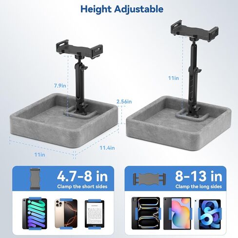 KDD Tablet Pillow Stand - Multi-Angle Adjustable iPad Holder for Lap, Bed and Desk - Foldable Kindle Soft Pad Dock with Storage Tray Compatible with iPad Pro 12.9, Air Mini, Phone, E-Reader in Saudi Arabia