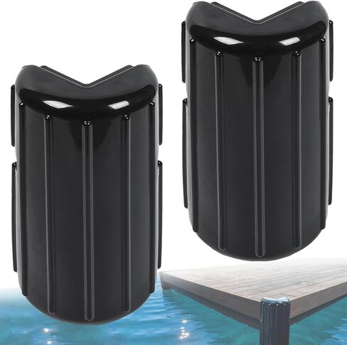 OCEANBROAD Dock Corner Bumpers, Heavy-Duty Marine Guard for Dock Corner & Edge Protection, UV-Resistant PVC with Stainless Steel Hardware, Vertical Installation for Straight Corners in Saudi Arabia