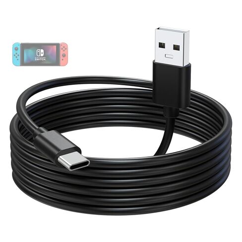كابل تحكم Zosvoses من النوع C متوافق مع نينتندو سويتش، سويتش لايت، سويتش OLED، سويتش برو، PS5 Dualsense، DualSense Edge، وحدة تحكم Elite Series 2، 6.6 قدم in Saudi Arabia