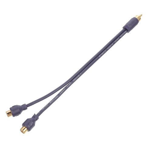Mikinona كابل مقسم الصوت للسيارة 1 ذكر إلى 2 أنثى RCA Y سلك محول لمضخم صوت السيارة وتركيب نظام الصوت مضخم الصوت in Saudi Arabia