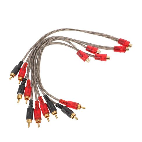 5pcs Car Audio RCA Cable Splitter Female to Dual Male RCA Audio Video Cord Y Adapter for Car Speaker Stereo Amplifier Installation in Saudi Arabia