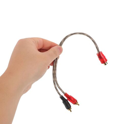 5pcs Car Audio RCA Cable Splitter Female to Dual Male RCA Audio Video Cord Y Adapter for Car Speaker Stereo Amplifier Installation in Saudi Arabia