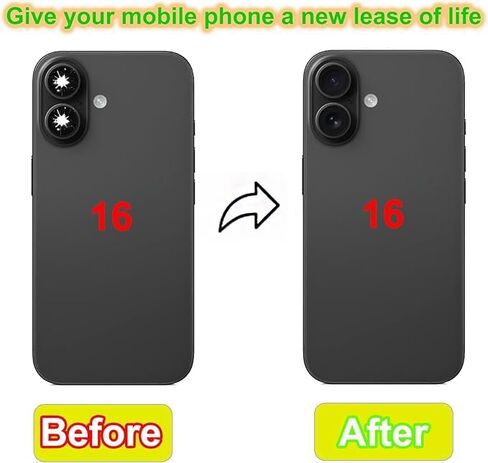 استبدال زجاج عدسة الكاميرا الخلفية 16 لعدسة زجاجية لكاميرا iPhone 16، واستبدال زجاج عدسة الكاميرا 16 مع لاصق مثبت مسبقًا، وعدسة كاميرا زجاجية خلفية، ومجموعة أدوات إصلاح in Saudi Arabia