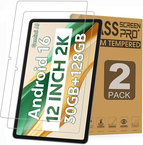 2 Pack Screen Protector for SVITOO Tab 12/P12 Android 16 Tablet 12 inch 116T, Anti-Scratch 9H Tempered Glass Film Guard for FIRYMID 12 Inch Tablet model 1116T in Saudi Arabia