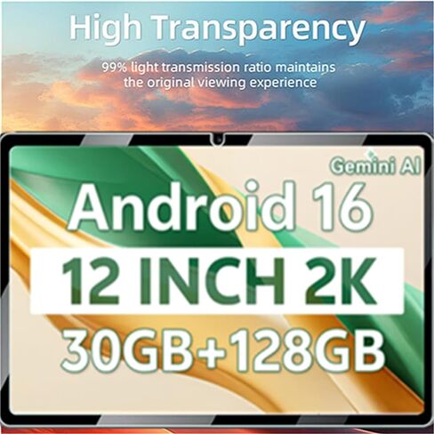 2 Pack Screen Protector for SVITOO Tab 12/P12 Android 16 Tablet 12 inch 116T, Anti-Scratch 9H Tempered Glass Film Guard for FIRYMID 12 Inch Tablet model 1116T in Saudi Arabia
