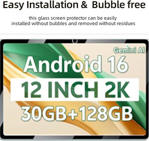 2 Pack Screen Protector for SVITOO Tab 12/P12 Android 16 Tablet 12 inch 116T, Anti-Scratch 9H Tempered Glass Film Guard for FIRYMID 12 Inch Tablet model 1116T in Saudi Arabia