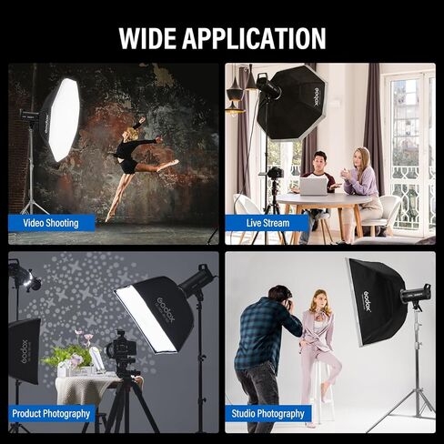 GODOX SK400IIIV Studio Flash 400Ws 2.4G Wireless Bowens Mount Strobe Light with 10W LED Modeling Lamp, GN65 5700K ±200K 0.1-1.5s Fast Recycle Time for Portrait Product Wedding Photography in Saudi Arabia