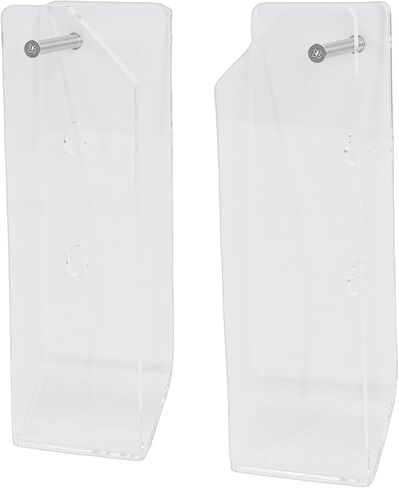 Zerodis Laptop Wall Mount Holder, Acrylic Space Saving Under Desk Stand with Cable Slots and Vent, for iOS Pad OS X Laptop Switch Surface, Wall or Under Desk Mount in Saudi Arabia