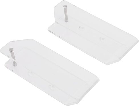 Zerodis Laptop Wall Mount Holder, Acrylic Space Saving Under Desk Stand with Cable Slots and Vent, for iOS Pad OS X Laptop Switch Surface, Wall or Under Desk Mount in Saudi Arabia