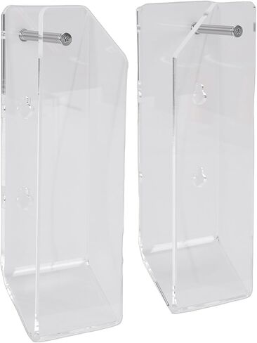 Zerodis Laptop Wall Mount Holder, Acrylic Space Saving Under Desk Stand with Cable Slots and Vent, for iOS Pad OS X Laptop Switch Surface, Wall or Under Desk Mount in Saudi Arabia