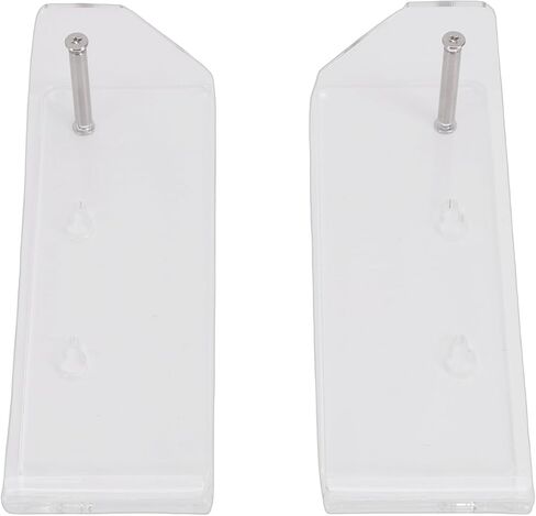 Zerodis Laptop Wall Mount Holder, Acrylic Space Saving Under Desk Stand with Cable Slots and Vent, for iOS Pad OS X Laptop Switch Surface, Wall or Under Desk Mount in Saudi Arabia