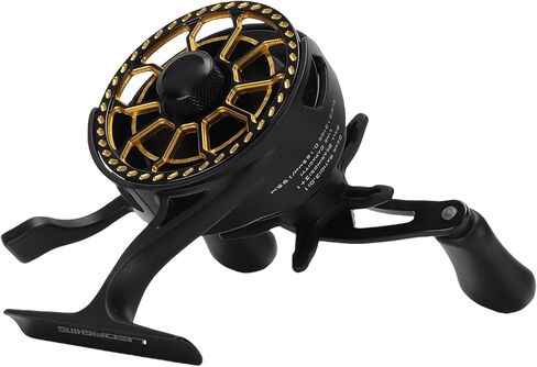 Keenso Ice Fishing Reel, Metal Construction, Magnetic Drop System, High Speed 3.0:1 Ratio, Perfect for Ice Fishing Enthusiasts and Professionals in Saudi Arabia