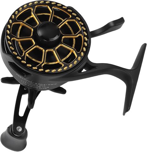 RiToEasysports Ice Fishing Reel, Metal Magnetic Drop Inline High Speed 3.0:1 Reel for River Lake Deep Sea Anglers Right Hand in Saudi Arabia