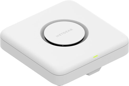 NETGEAR Tri-Band PoE 10 G Insight Manageable WiFi 7 Access Point (WBE750) – 18.4 Gbps Speed (AX18400) - Covers up to 3,000 sq. ft., 256 Client Devices - WPA3 - Power Adapter not Included in Saudi Arabia