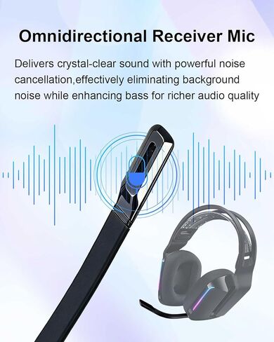 G733 Replacement Game Mic for Logitech G733 Wireless Gaming Headset, Noise Cancelling Mic for Clear in-Game Communication for PC Xbox One PS4 PS5, 3.5mm Plug Gaming Headset Mic in Saudi Arabia