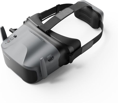 BETAFPV VR04 HD FPV Goggles with 1080P Resolution, 4.5'' Screen LCD, Micro SD Slot, 2 2600mAh Lipo Batteries Up to 3H, Adjustable Headband, Support Recording Replay Compatible for P1 Air Unit VTX in Saudi Arabia