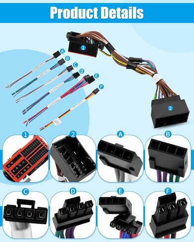 Advanced Audio Integration T-Harness Fit for Chrysler/Dodge/Jeepfor Select 2013 and up Non-Amplified LPHCH41, Simplifies Aftermarket Audio Installation, Replace LPHCH41 in Saudi Arabia