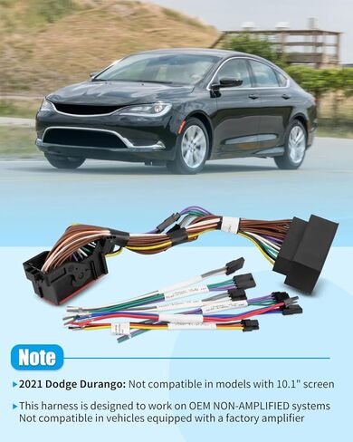Advanced Audio Integration T-Harness Fit for Chrysler/Dodge/Jeepfor Select 2013 and up Non-Amplified LPHCH41, Simplifies Aftermarket Audio Installation, Replace LPHCH41 in Saudi Arabia